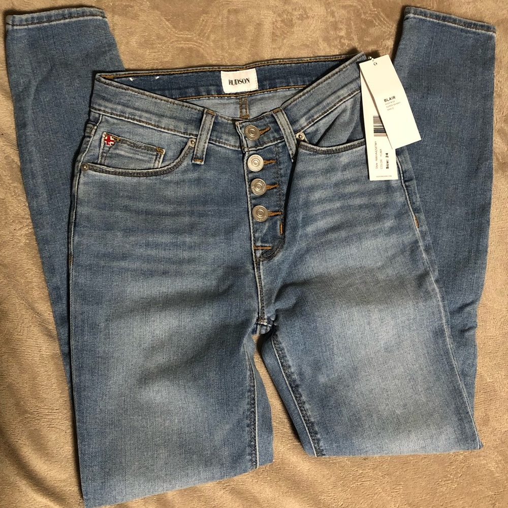 Hudson Jeans Blair High Rise Super Skinny Ankle